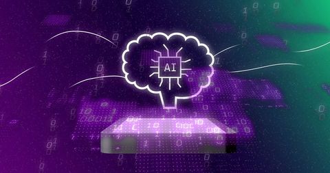 Digital Brain with AI Circuit Visualization in Abstract Matrix - Download Free Stock Images Pikwizard.com