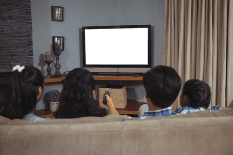 Family Relaxation TV Transparent Mockup for Cozy Home Vibes - Download Free Stock Videos Pikwizard.com