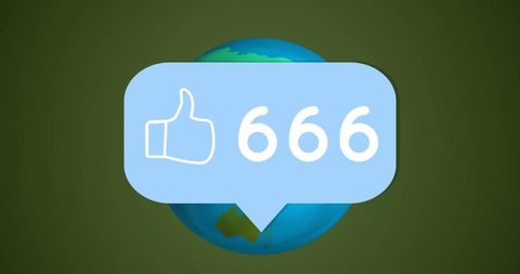 Social Media Popularity Symbol with Global Growth Theme - Download Free Stock Images Pikwizard.com