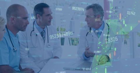 Medical Professionals Discussing Financial Data Innovation