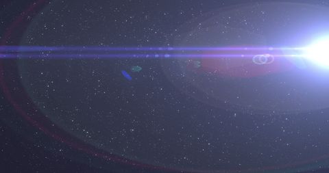 Radiant Purple Starburst Over Starry Night Sky - Download Free Stock Images Pikwizard.com