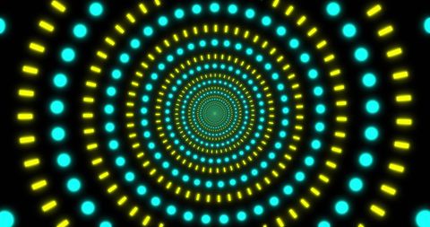 Hypnotic Neon Circles Seamless Loop - Download Free Stock Images Pikwizard.com