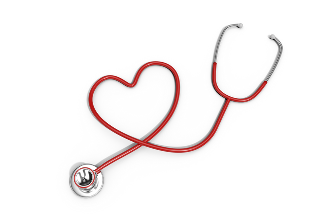 Transparent Red Stethoscope Forming Heart Shape on Black Background - Download Free Stock Videos Pikwizard.com