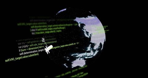 Digital Data Encircling Globe for Global Connectivity and Technology Concepts - Download Free Stock Images Pikwizard.com