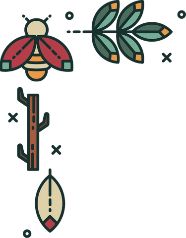 beetle and leaves in nature inspired vector on transparent background - Download Free Stock Videos Pikwizard.com