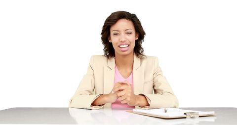 Businesswoman Communicating Enthusiastically in Office Environment - Download Free Stock Images Pikwizard.com