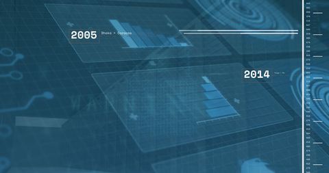 Futuristic Data Analytics Interface with Graphics - Download Free Stock Images Pikwizard.com