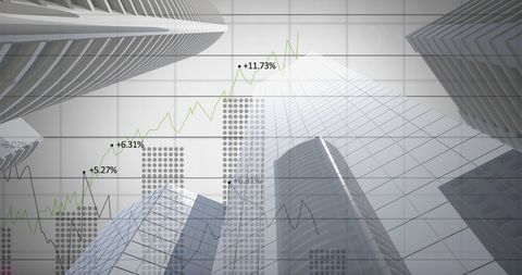 Financial Growth Graph Over Skyscraper Cityscape - Download Free Stock Images Pikwizard.com