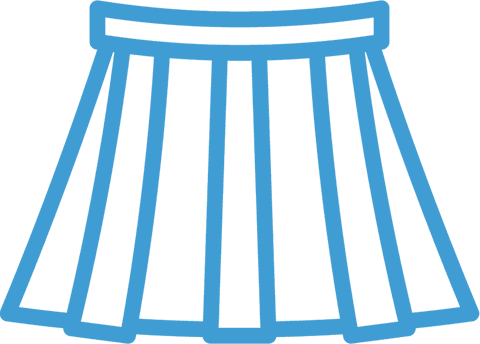 blue digital skirt illustration on transparent background - Download Free Stock Videos Pikwizard.com