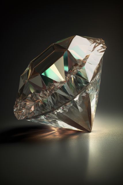 Close up of cut diamond with reflection on black background, created using generative ai technology - Download Free Stock Photos Pikwizard.com