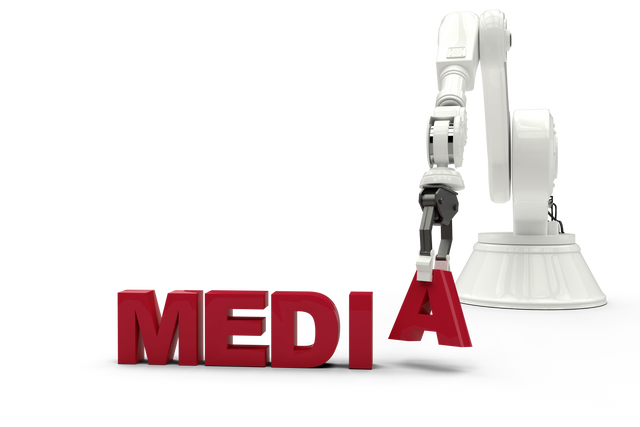 Robotic Arm With Media Text on Transparent Background - Download Free Stock Videos Pikwizard.com