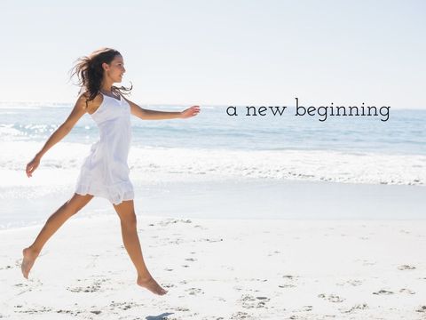 joyful woman running on beach embracing new beginnings - Download Free Stock Templates Pikwizard.com