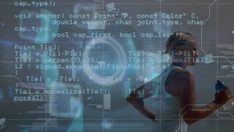 Digital Data Abstraction Over Inspired Business Professional