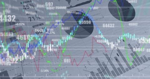 Analyzing Global Finance with Graphical Data - Download Free Stock Images Pikwizard.com