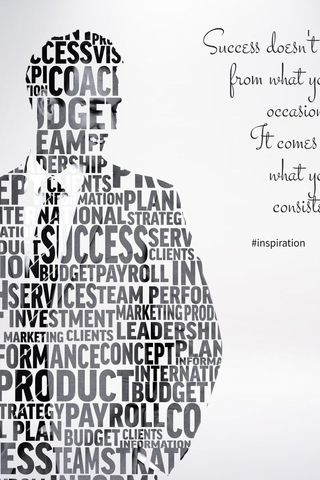 silhouette with motivational success words - Download Free Stock Templates Pikwizard.com