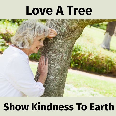 senior woman connecting with nature by hugging tree - Download Free Stock Templates Pikwizard.com