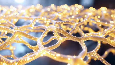 Luminescent Tubular Network with Futuristic Design