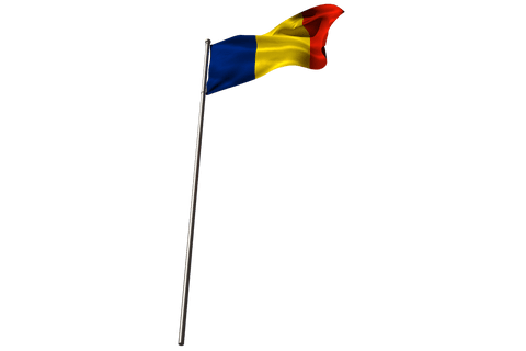 waving romanian flag on transparent background dramatic angle - Download Free Stock Videos Pikwizard.com