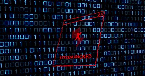 cybersecurity breach with system hacked warning - Download Free Stock Images Pikwizard.com