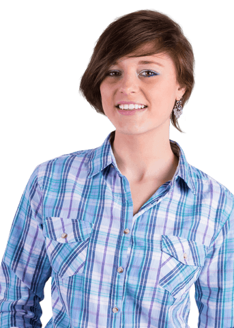 transparent smiling brunette wearing plaid shirt - Download Free Stock Videos Pikwizard.com