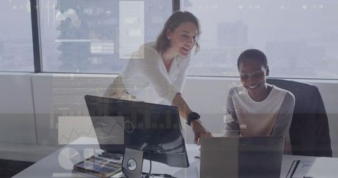 Colleagues Discuss Data with Emphasis on Technology Integration