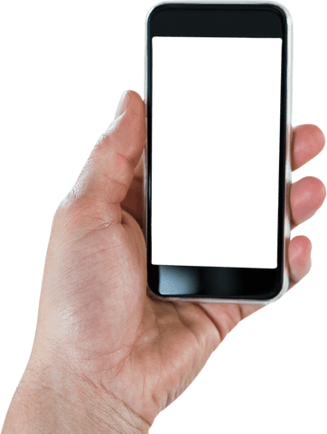 Hand Holding Smartphone Displaying Blank Transparent Screen - Download Free Stock Videos Pikwizard.com