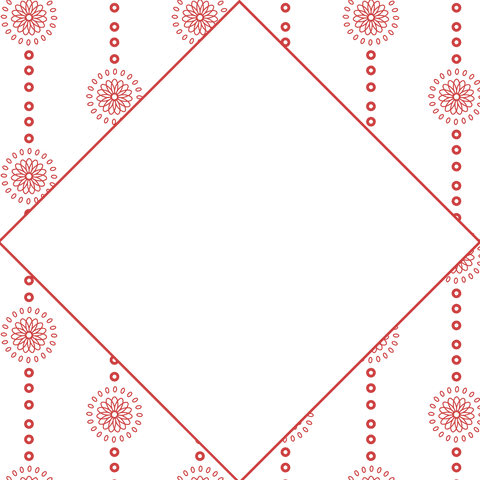 red transparent diamond with floral string pattern design - Download Free Stock Videos Pikwizard.com