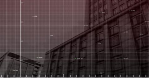 Financial Data Overlay on Modern Office Buildings - Download Free Stock Images Pikwizard.com