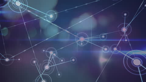 Futuristic Digital Network Presentation Background