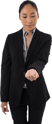 businesswoman presenting transparent object in suit - Download Free Stock Videos Pikwizard.com