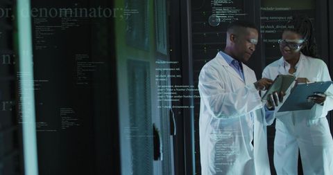 Diverse IT Engineers Analyzing Data on Servers - Download Free Stock Images Pikwizard.com