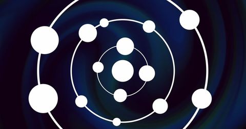 Abstract Network Connections Over Liquid Background Illustrating Research Concepts