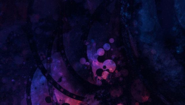 Psychedelic Digital Art with Cosmic Gradient Circle Patterns