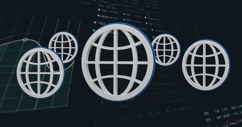 Global Connectivity and Data Analysis in Finance - Download Free Stock Images Pikwizard.com