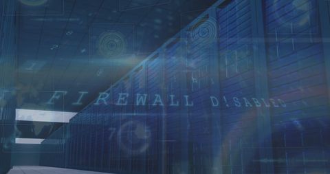 Secure Data Processing Center with Holographic Interface - Download Free Stock Images Pikwizard.com