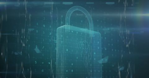 Digital Padlock Icon Symbolizing Cybersecurity Concepts - Download Free Stock Images Pikwizard.com