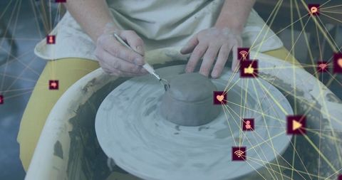 Artisan Pottery Meets Digital Network Interface