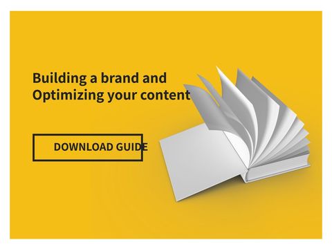 open book with branding guide text on yellow background - Download Free Stock Templates Pikwizard.com