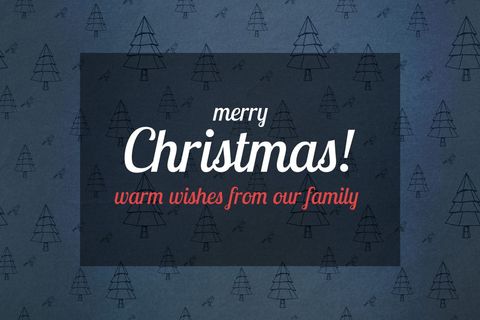 festive christmas card with tree pattern for holiday greetings - Download Free Stock Templates Pikwizard.com