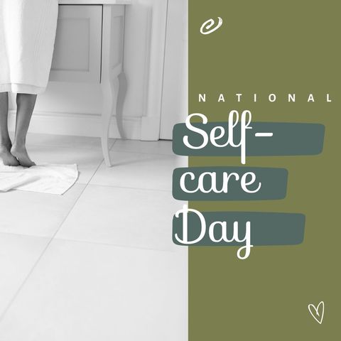 celebrating national self-care day with relaxation - Download Free Stock Templates Pikwizard.com