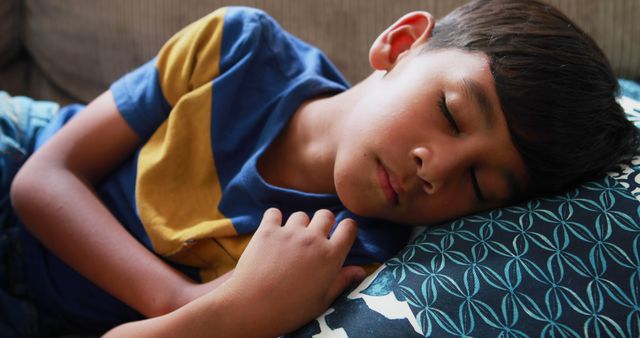 Peaceful Child Sleeping on Couch - Download Free Stock Images Pikwizard.com