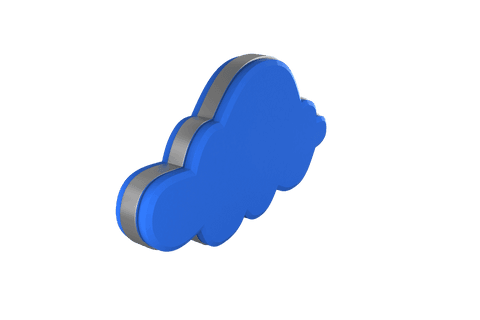 blue cloud digital shape on transparent background illustration - Download Free Stock Videos Pikwizard.com