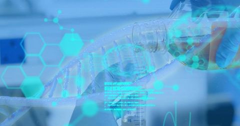 Digital Data Display on DNA Strand in Laboratory