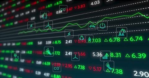 Sustainable investments on eco-conscious dashboard