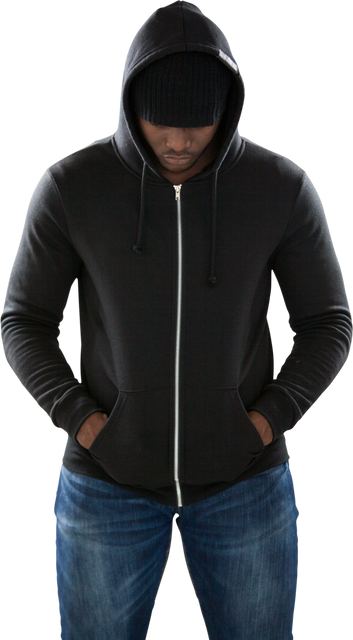 African American Man Wearing Hood and Casual Outfit on Transparent Background - Download Free Stock Videos Pikwizard.com