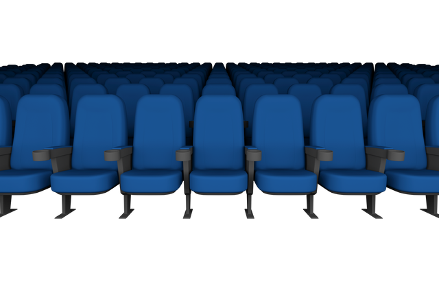 Blue Cinema Seats on Transparent Background for Digital Design - Download Free Stock Videos Pikwizard.com