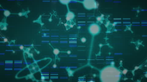 Abstract Molecular Science and Data Visual Design