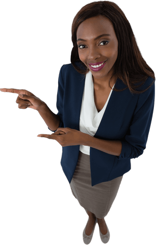 transparent smiling businesswoman gesturing with confident expression - Download Free Stock Videos Pikwizard.com