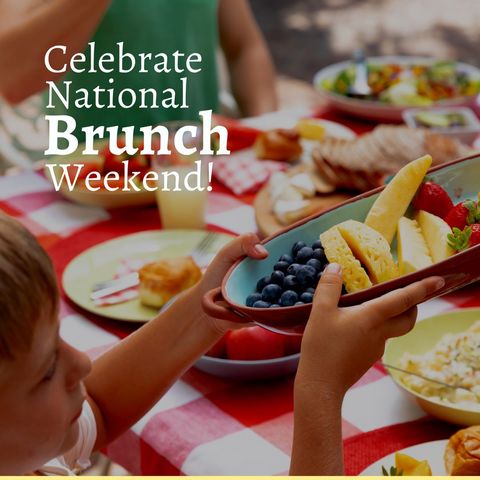 Family Enjoying Outdoor Brunch in Sunlit Garden