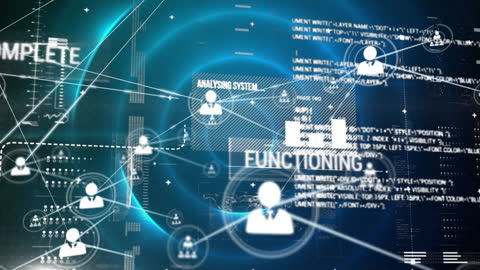 Abstract Network and Futuristic Technology Background